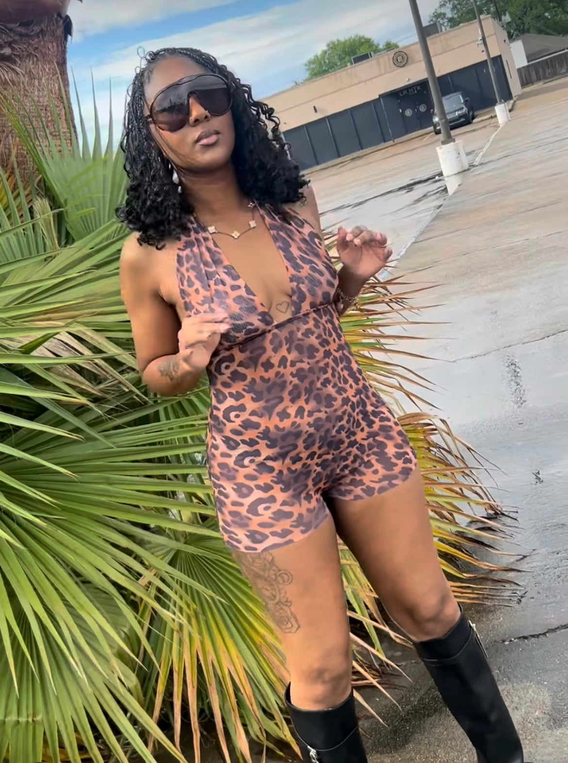 Wild Escape Leopard Romper