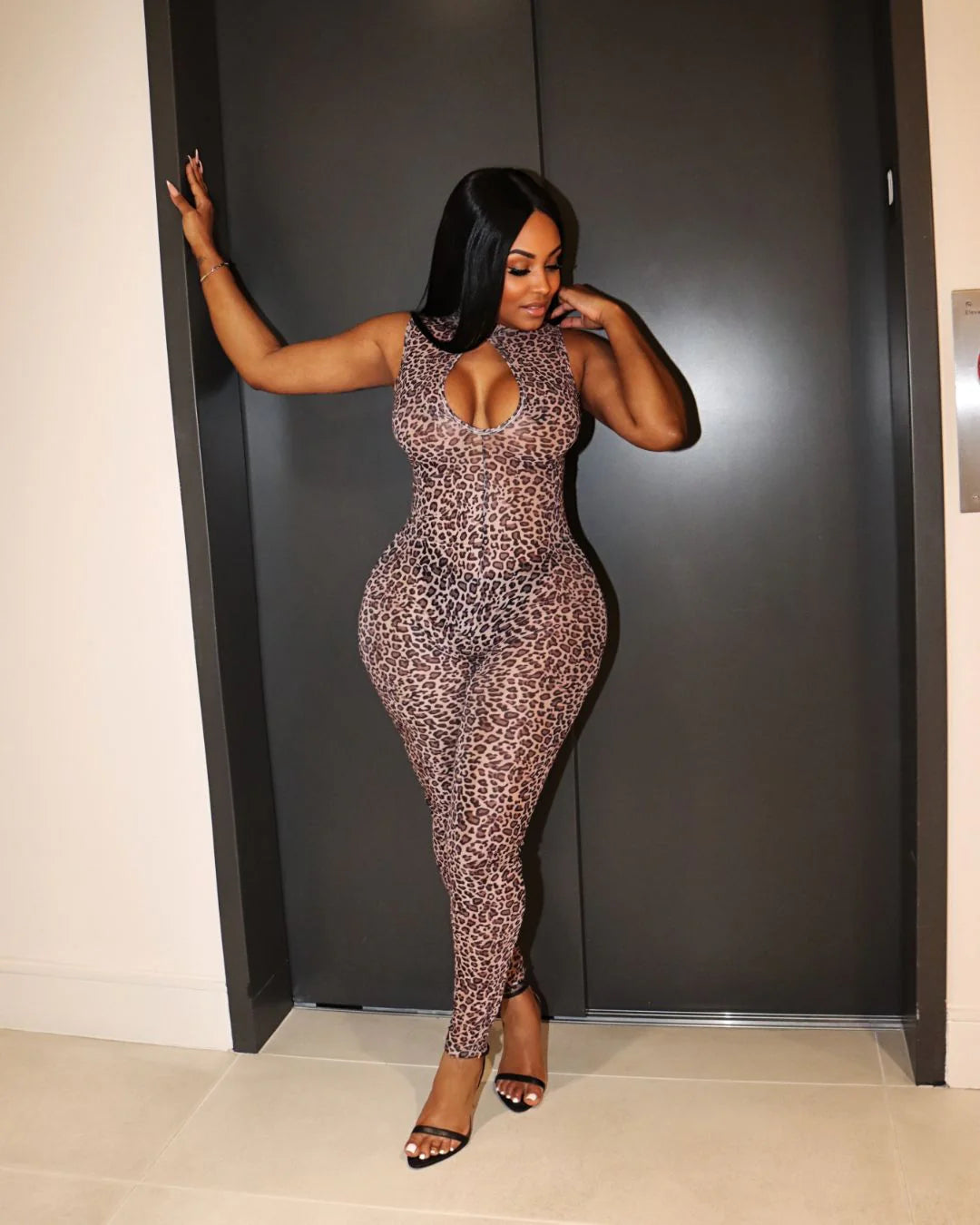 Savage Luxe Leopard Jumpsuit