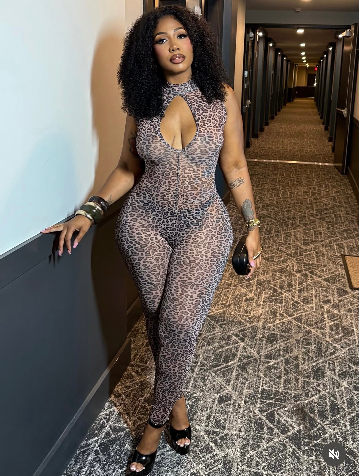 Savage Luxe Leopard Jumpsuit